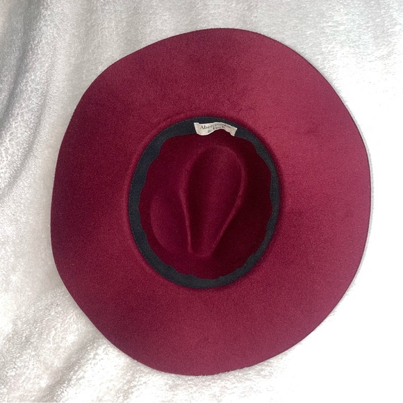 Abercrombie & Fitch A&F Maroon Cowboy Safari Hat - Picture 4 of 7